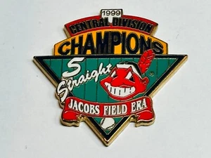 Cleveland Indians Pin American League Champions Central Division 5 Straight 1999 - Bild 1 von 2