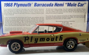 GMP /MOPAR 1/18 Scale 1968 Plymouth Barracuda HEMI CUSTOM BUILD 1 Of 1 RARE RARE - Picture 1 of 12