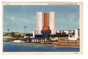 Federal Building COP Chicago 1933 Postcard Chicago World's Fair #1958 - Picture 1 of 2