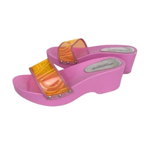 Dolce & Gabbana Size 39 Pink Orange Clogs Mules Sandals - Bild 1 von 8