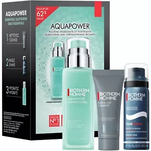 Biotherm Aquapower Kit Homme Basics Cleanser Foam Shaver Advanced Gel 3pcs NEW - Picture 1 of 1