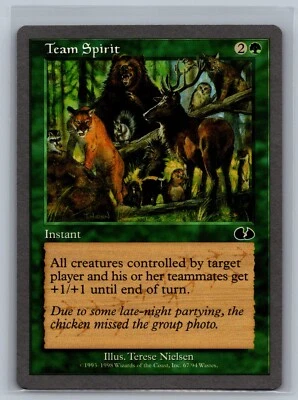 Magic The Gathering Unglued Team Spirit #67/94 MTG TCG CCG - Image 1 of 2