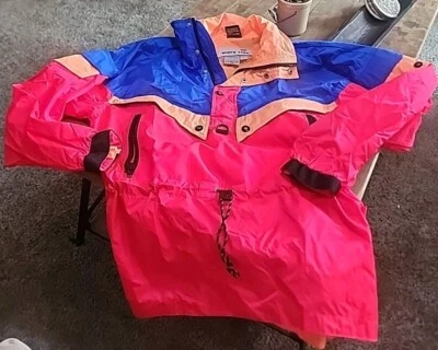 Vintage Neon Ski Jacket White Stag Ski Wear Ski Graphics Sz Medium - Image 1 of 4