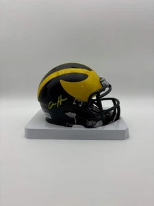 Aidan Hutchinson Autographed Michigan Wolverines Mini Football Helmet Beckett Co - Picture 1 of 4