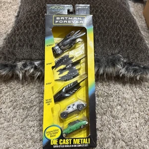 Batman Forever Die Cast Fahrzeuge 5er Set Kenner 1995 Batmobile Batwing B522 - Bild 1 von 6
