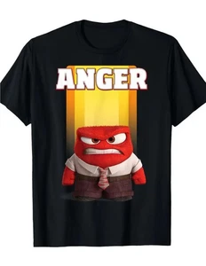 Herren T-Shirt schwarz Inside out Anger Medium M Größe - Bild 1 von 1