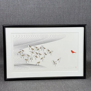 Vintage Ikki Matsumoto Limited Edition Signed Print "Stranger on the Beach" - Bild 1 von 10