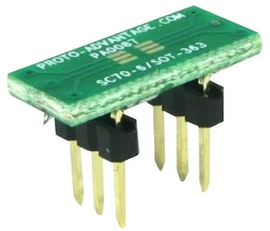 PROTO ADVANTAGE - Adaptor, Sc70-6/SOT363 to DIP6, 0.65mm - Picture 1 of 1