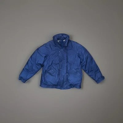 Vintage 80s Penfield Bear Logo Goose Down Puffer Jacket Navy Blue Men's Large - Image 1 of 4