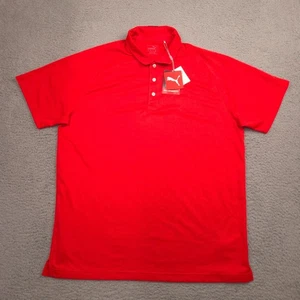 Puma Golf ESS Polo 2.0 Shirt Men XL High Risk Red Performance Fit NWT - Picture 1 of 12