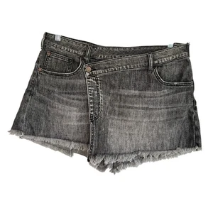Pilcro grezzo orlo asimmetrico davanti skort nero donna 31 vacanze spiaggia boho - Foto 1 di 8
