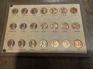 Set centesimi di grano Lincoln non circolati di alta qualità dal 1953-S al 1961 P 🔥 Wayte Raymond - Foto 1 di 4