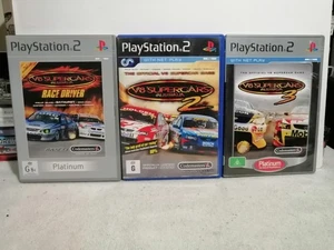 V8 Supercars Australia 1 2 3 Bundle Sony Playstation 2 PS2 Game Manual PAL VGC - Picture 1 of 11