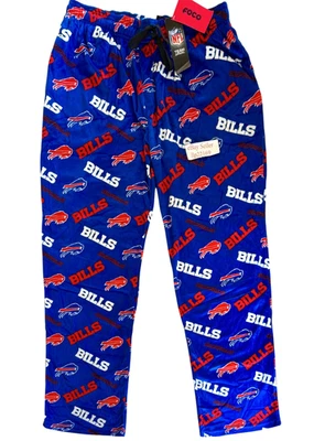 FOREVER COLLECTIBLES BUFFALO BILLS Soft Fleece NFL LOUNGE SLEEP PAJAMA PANTS (Men’s S M L XL 2XL)