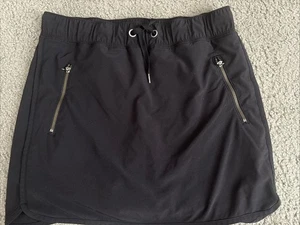Athleta Skort schwarz Damengröße XS Reißverschlusstaschen elastischer Bund gebraucht, in einwandfreiem Zustand Tennis Golf - Bild 1 von 5