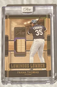 2025 THREE & TWO SOX FRANK THOMAS GAME USED BAT CARD 1/10 SWEET FIRST MADE 1/1! - Bild 1 von 2