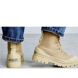 NUEVAS Botas Everlane de Lona Utilitarias de Combate Tostadas con Cordones Talla 7 NUEVAS Gorpcore Exterior  - Imagen 1 de 6