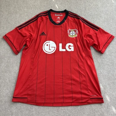Adidas Bayer Leverkusen 2013-14 Away Blank Red Jersey Mens Size XXL Z75126 - Image 1 of 4