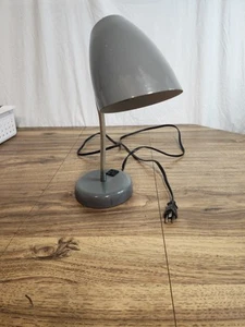 Vintage Gray Task Lamp Desk Lamp Adjustable Arm Lamp Light With Power - Picture 1 of 7