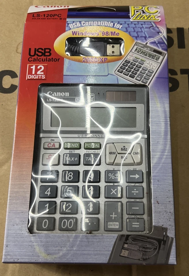 Canon LS-120PC (Solar and Battery) USB Calculator - Image 1 of 2