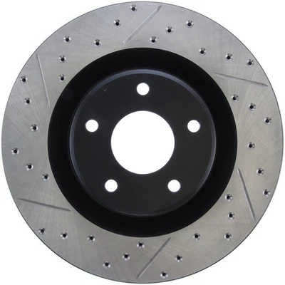 StopTech 127.62085R Front Right Drilled Brake Rotor for 05-13 Chevrolet Corvette - Image 1 of 4