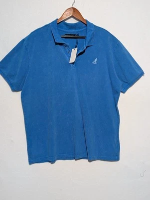 Camisa Polo Kangol Para Hombres XXL Talla TG Azul Edison Nueva Con Etiquetas Golf Oficina Hogar Foto 1 de 4