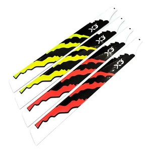 X360 FW450L Gaui X3 Bell 206 UH-1 Airwolf Helicopter carbon fiber main blades - Picture 1 of 15