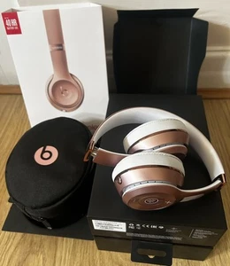 GENUINE Beats by Dr. Dre Solo3 Wireless Headband Headphones - Rose Gold - Picture 1 of 13