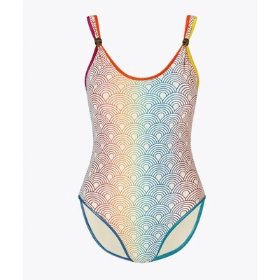 Kurt Geiger Southbank Rainbow Swimsuit w/ Brass Eagle heads | Sz S NWT - Image 1 of 4