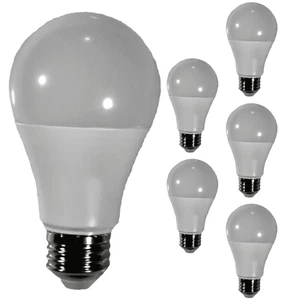 Diodesy A19 LED Light Bulb 9W 800LM E26 2700K 120-277V CRI80 220° White 6Pk - Picture 1 of 2
