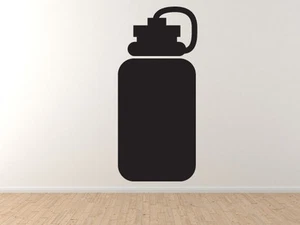Fitness Gym Art #3- Borraccia Supporto Esercizi Idratazione - Adesivo Murale Vinile - Foto 1 di 1