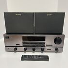 Sony TA-AV421 Integrated 220W Stereo Amplifier W/ Remote And SS-U31 Speakers