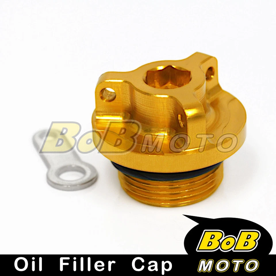 Gold Billet CNC Oil Filler Cap for Ducati Monster 400 600 620 750 800 i.e. - Image 1 of 1