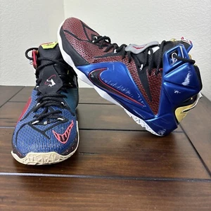 Size 11 - Nike LeBron 12 XII SE What The 2015 Multi-Color 802193-909 Men’s EUC - Picture 1 of 24