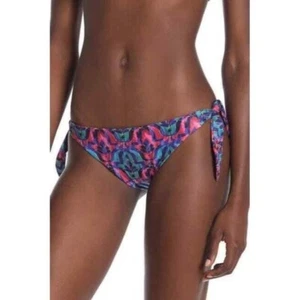 Saha Swimwear NWOT S Deco Side Tie Bikini Bottoms Caribe Reversible - Picture 1 of 4