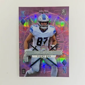 2023 Sam LaPorta Wild Card - 5 Card Draw - Stacked Deck - King of Diamond 1/1 RC - Picture 1 of 3