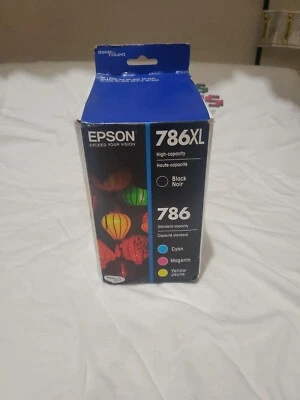 Epson Durabrite 786xl Black & 786 Standard Color Ink Cartridges - Image 1 of 2