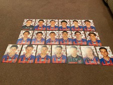 19 German Bundesliga Hand-Signed Player Postcards - KFC Uerdingen 05 1996/97