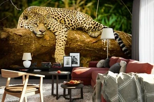 3D Animal Leopard 942NA Business Wallpaper Wall Mural Self-adhesive Commerce Amy - Picture 1 of 11