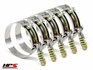 5 abrazaderas de perno en T cargadas con resorte de acero inoxidable HPS 63 mm-71 mm para manguera de 2,25" 57 mm - Imagen 1 de 1