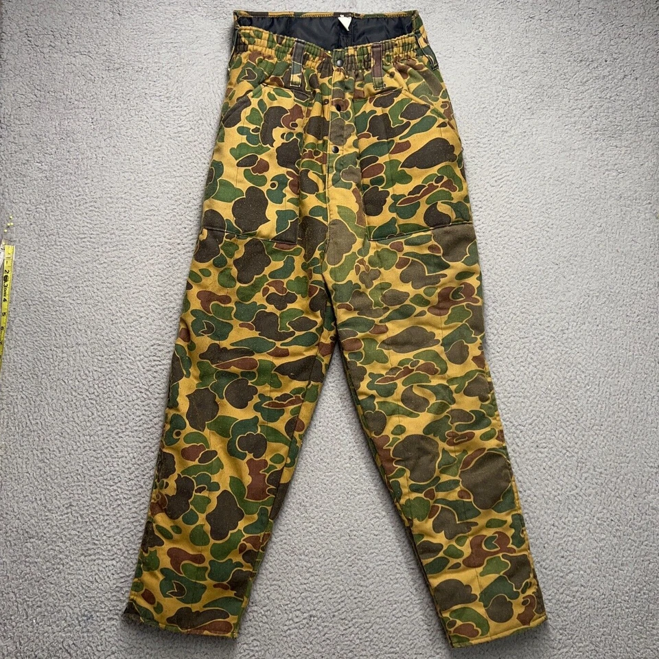 Pantalones Camuflados Pato Aislados Hombres Grandes Marrón Caza Térmicos Impermeables De Colección Foto 1 de 4