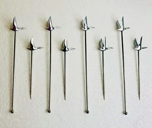 Grey Goose Metal Stir Sticks and Cocktail Picks - Four Sets - 8 Pieces - Picture 1 of 2