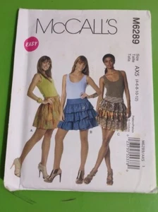 McCall's M6289 Misses Modello Gonna arricciata/raccolta 3 Variazioni Taglia 4-12 Senza Taglia - Foto 1 di 2
