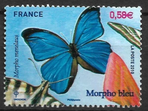 FRANCE 2010 - n° YT 4497 MNH ** Papillon, Morpho Bleu - Picture 1 of 1