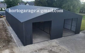 10x12 HALLE Deutsche Statik Gartenbox CONTAINER Lagerbox Blechgarage Versteck - Bild 1 von 2