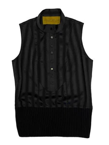 Hanley Mellon Damen Trägertop mit Knöpfen und geripptem Saum - Bild 1 von 2