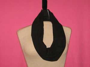 Bufanda para mujer infinita/capucha hecha a mano - franela - negra - talla única - Imagen 1 de 1
