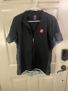 Castelli Damen Jacke schwarz durchgehender Reißverschluss Radsport-Stil 2XL fällt klein aus siehe Maß - Bild 1 von 15
