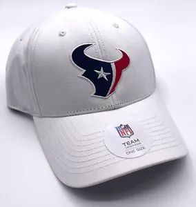 HOUSTON TEXANS WHITE MVP HAT NFL FOOTBALL AUTHENTIC CLASSIC TEAM LOGO CAP NEW - Picture 1 of 3