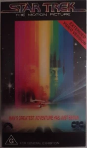STAR TREK The Motion Picture VHS Extended PAL Video Ex-Rental 1989 CIC Very Good - Picture 1 of 4